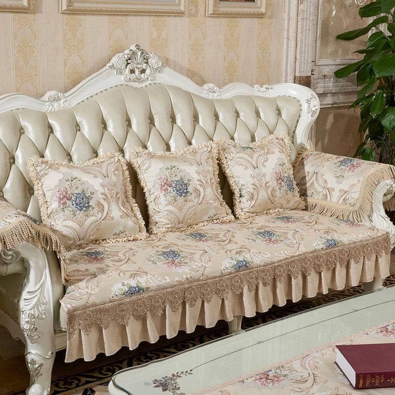 Details about   European High Density Lace Sofa Covers 2 3 Seater Slipcover Couch Protector Mat 