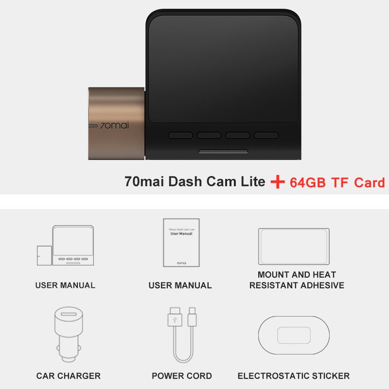 Dash Cam n 64gb Card