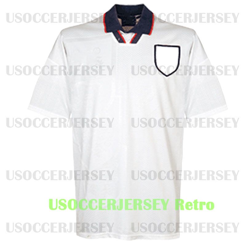 Retro World Cup 2002 ENGLAND SOCCER JERSEY 1990 Blackout MASH UP ...