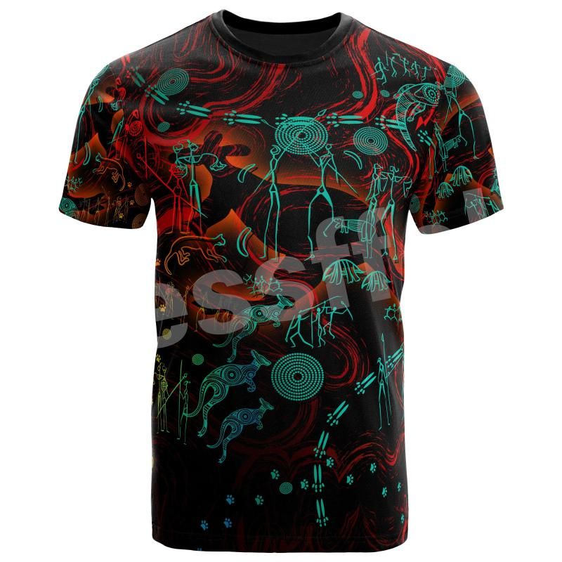 mens  shirts australia aboriginal art culture kangaroo country flag