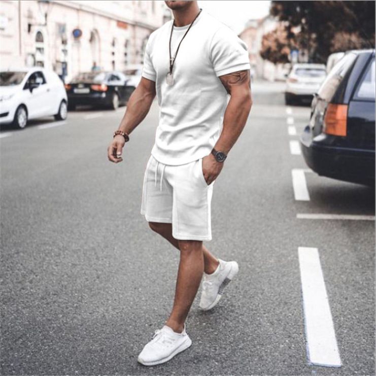 Compre Casual Outfit Ventas De Manga Corta Swears Sweatsuits Hombres Blanco  Red Azul Moda Hombres De 2 Piezas Set T Shirt Shorts A 13,92 € Del  Fashionfirst | DHgate Spain \u0026 Mexico
