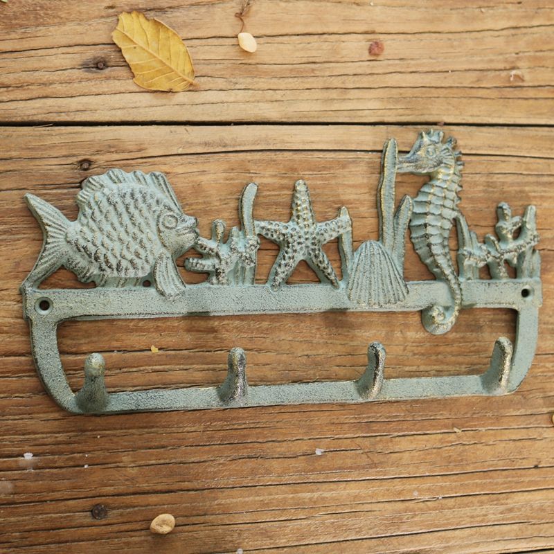 Starfish Beach Decor Key Holder for Wall Starfish Beach Decor Key Holder for Wall