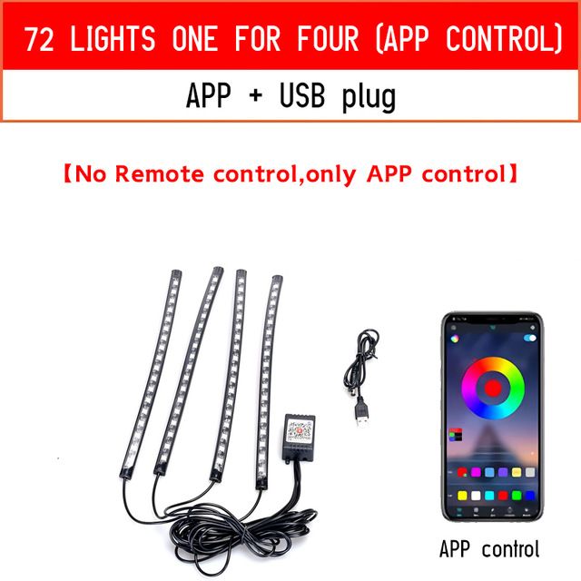 Aplicación USB de 72LED