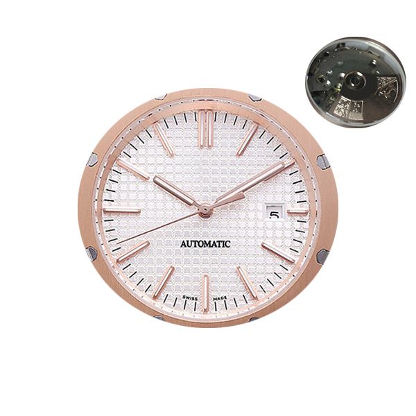 Rosegold rap White Dial