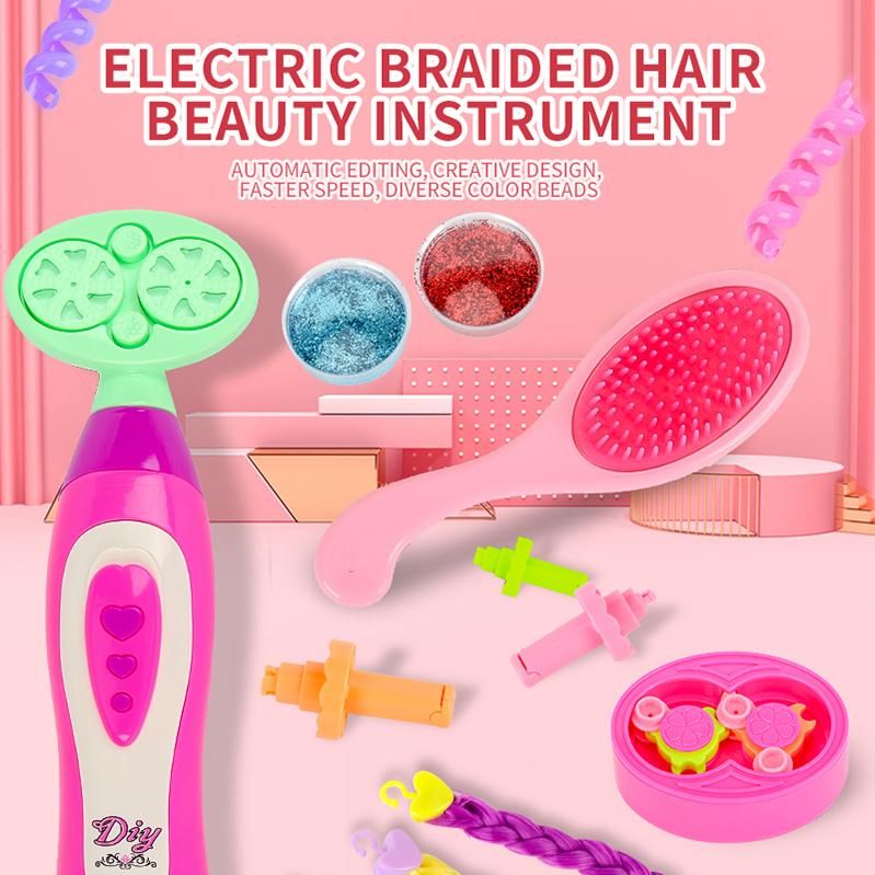 Electric Braided Hair Beauty Instrument Diy Creative Hair Style Twister Maker Kit Jewelry Play House Makeup Toy Kids Birthday Girls Electric Braided Hair Beauty Instrument Diy Creative Hair Style Twister Maker Kit Jewelry Play House Makeup Toy Kids Birthday Girls