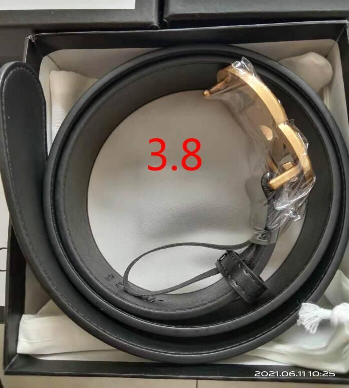 985 Fashion Big buckle genuine leather belt withe box designer men women high quality mens belts_voghion.com