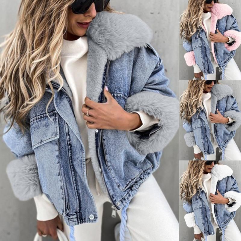 S G Coat Abrigo Cálido De Piel Sintética Para Mujer Chaqueta S G Coat Abrigo Cálido De Piel Sintética Para Mujer Chaqueta