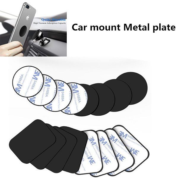 Metal Plates Adhesive Sticker Replace For Magnetic Car Mount Phone