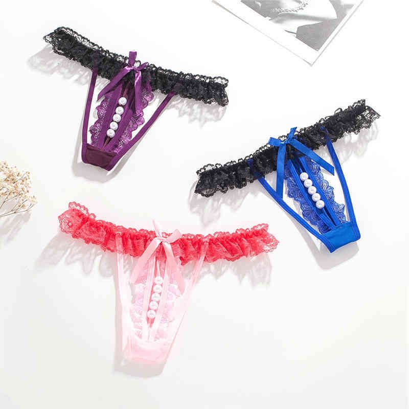Compre Top Sexy Bragas Tangas Encaje Arco Con Calzoncillos Transpirables De  Perla Ropa Interior Para Mujer Para Niñas Chicas Bragas Ropa De Dormir De  Lencería A 8,15 € Del Cheapdiscounts | Es.Dhgate.Com