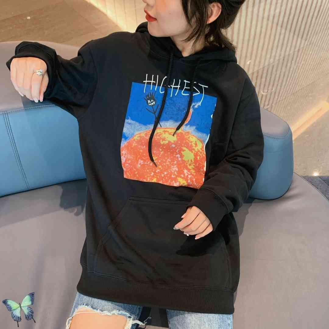 travis scott highest in the room sun moletom com capuz black