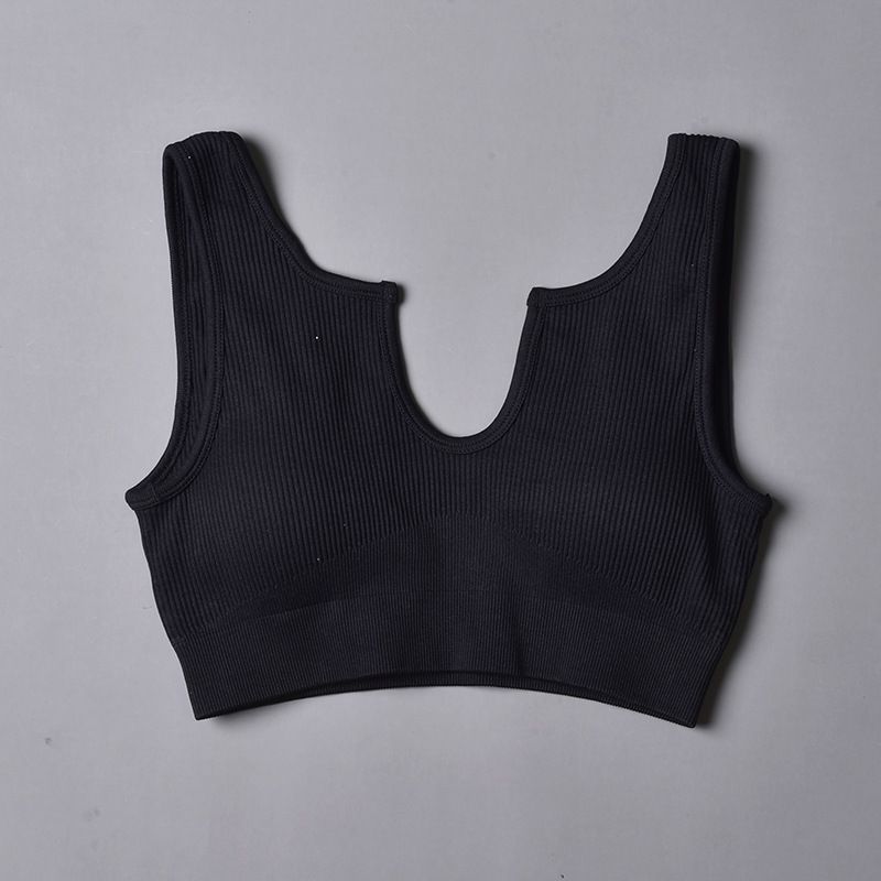 Soutien-gorge de style V noir V