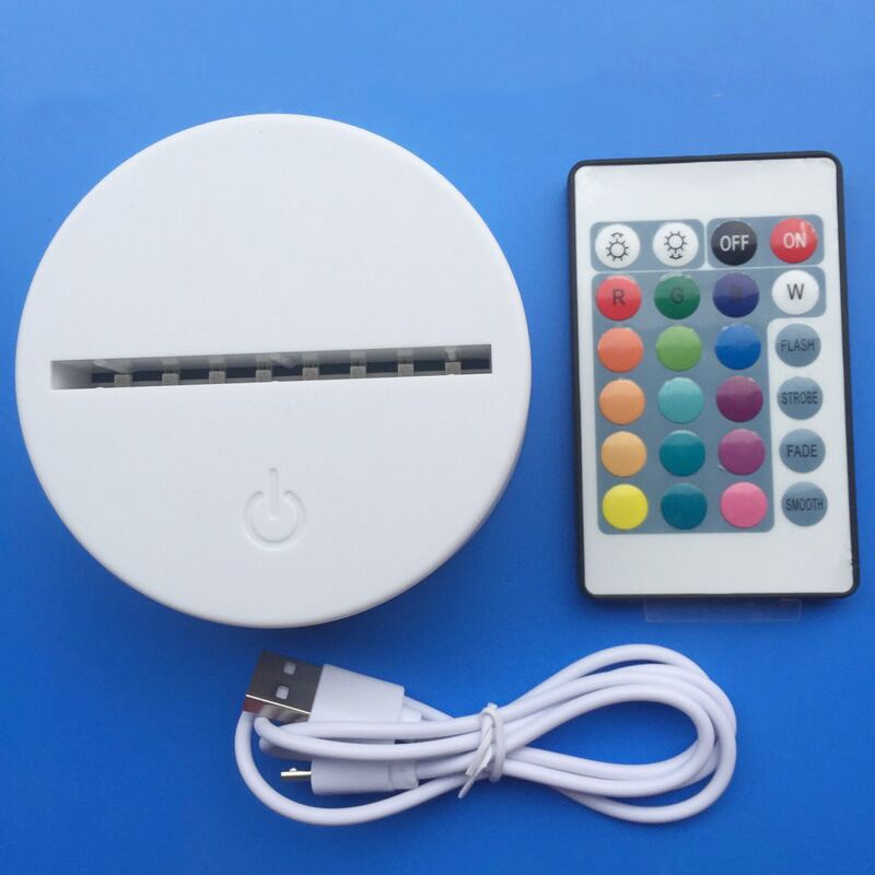 White Base with IR Remote