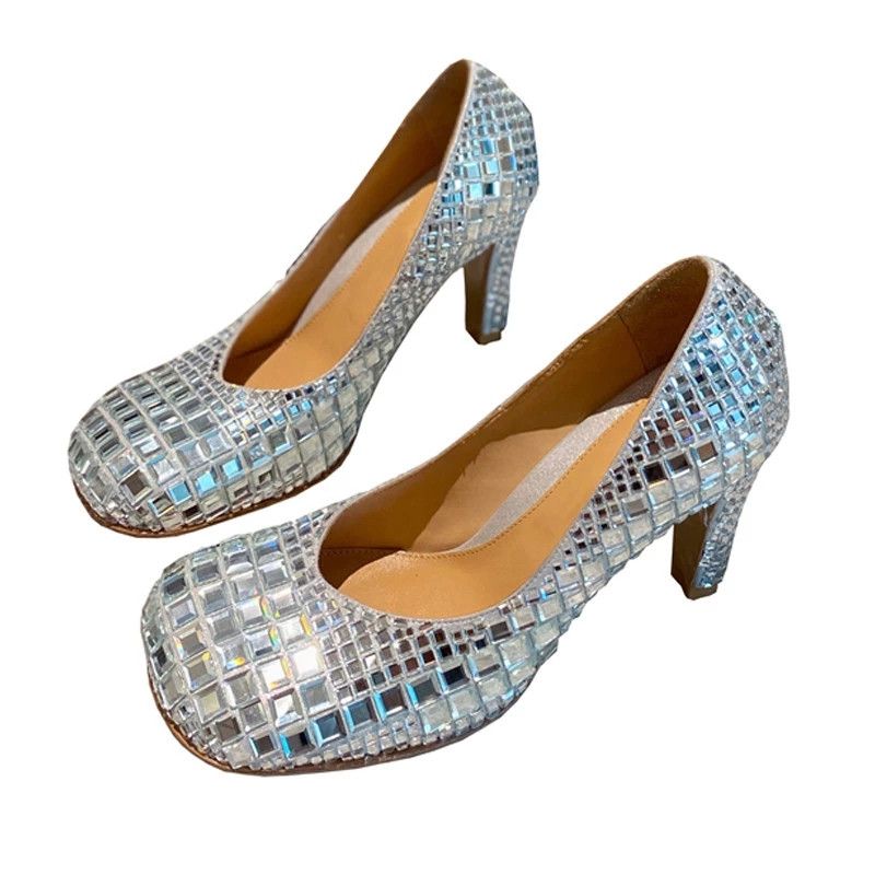2021 Pompen Dames Bling Crystal Sequin Hoge Hak Schoenen Vrouw Mode Hakken  Jurk Runbay Bruiloft Schoen Vrouw Van Feelingshoes, 109,63 € |DHgate