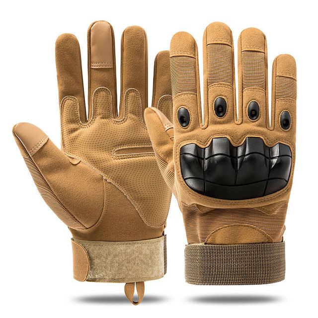 Khaki Tactical Gloves Full Finger