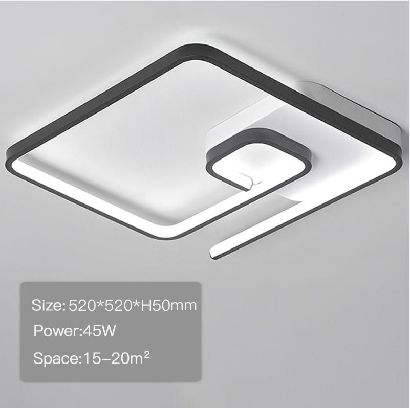 Black 520mm-square Cool white