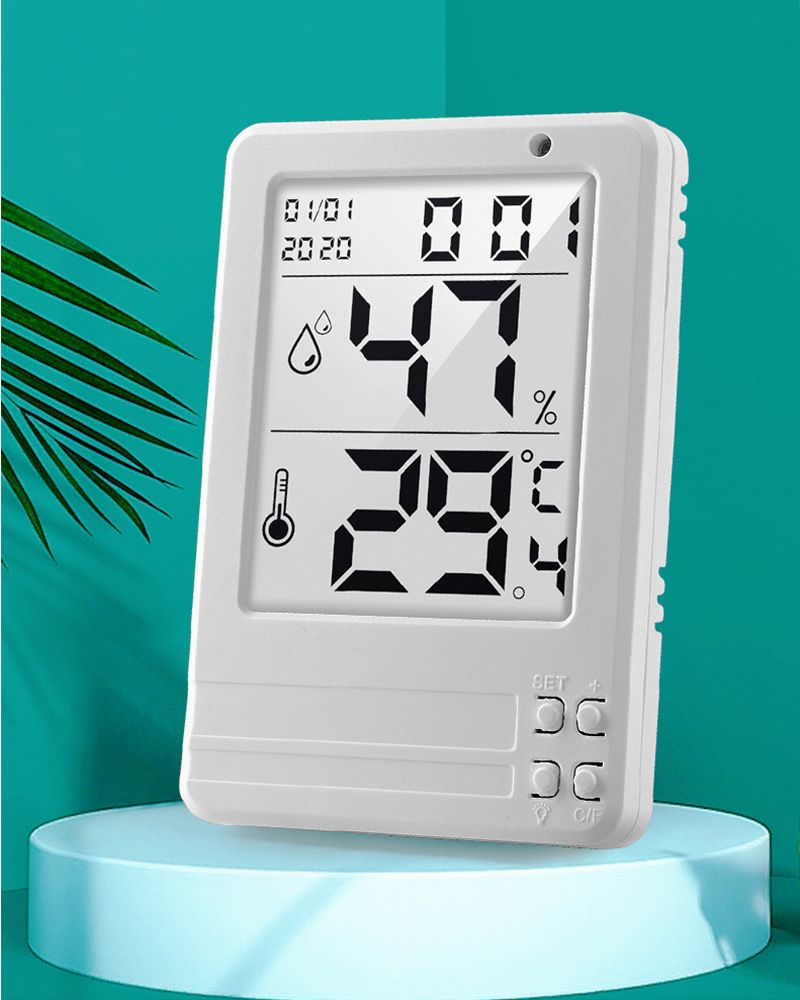 Station météo sans Fil numérique Thermomètre extérieur intérieur avec  capteur de température extérieur et Moniteur d'humidité Jauge d'humidité