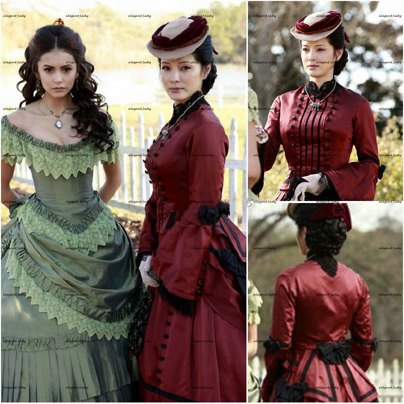 Vampiro Diario de noche Vestido de noche Century Francés Noble Estilo Duquesa Guerra Civil Renaissance Teatro Vampiro Diario de noche Vestido de noche Century Francés Noble Estilo Duquesa Guerra Civil Renaissance Teatro