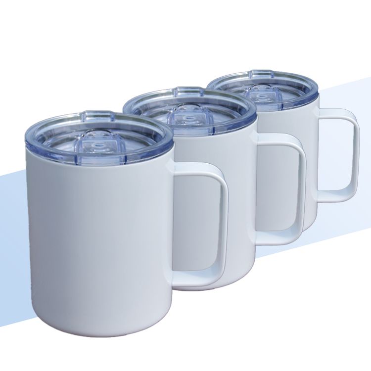 Glass Travel Mug with Stainless Steel Lid - 12oz