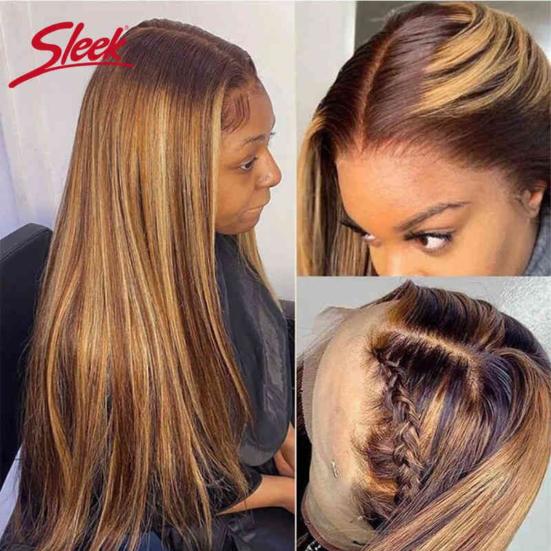 Sleek Highlight P6/613 Orange Human Hair Wigs 180% Density Brazilian Straight Human Hair Wigs Pink Color Pre Plucked Hair Line 220118 Sleek Highlight P6/613 Orange Human Hair Wigs 180% Density Brazilian Straight Human Hair Wigs Pink Color Pre Plucked Hair Line 220118