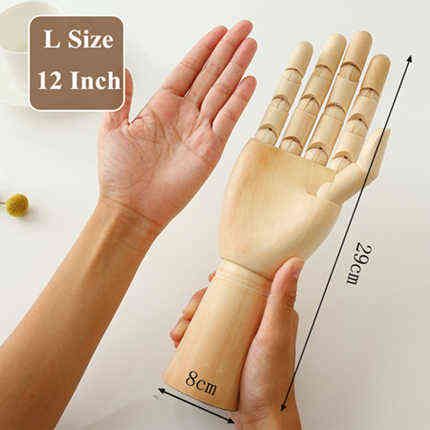 12 Inch Wood Hand-As Picture