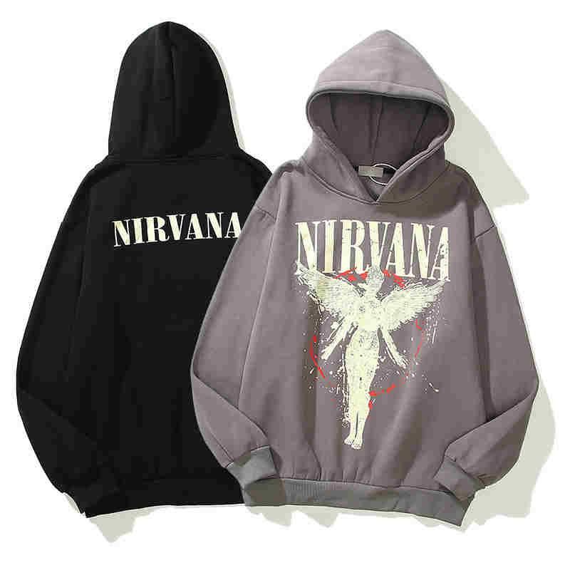 Compra Nirvana Banda Angel Sudadera Kanye Hoodie Fashion Hip Hop Manga  Larga Sudadera Sudadera Sudaderas Imprimir Mens Desiner Sudaderas Con  Capucha Barato | Entrega Rápida Y Calidad | Es.Dhgate