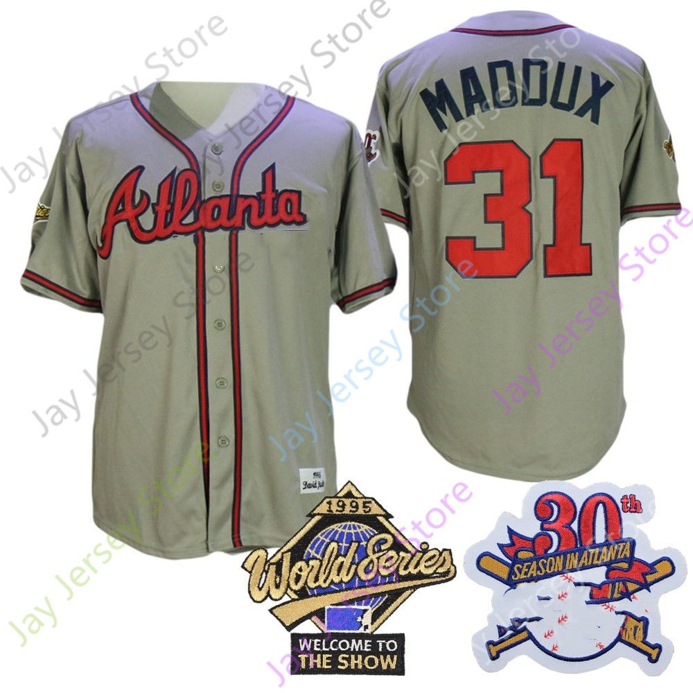 Greg 31 Maddux Grey