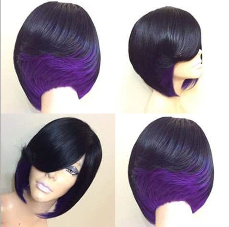 WIG-128 Siyah +Mor