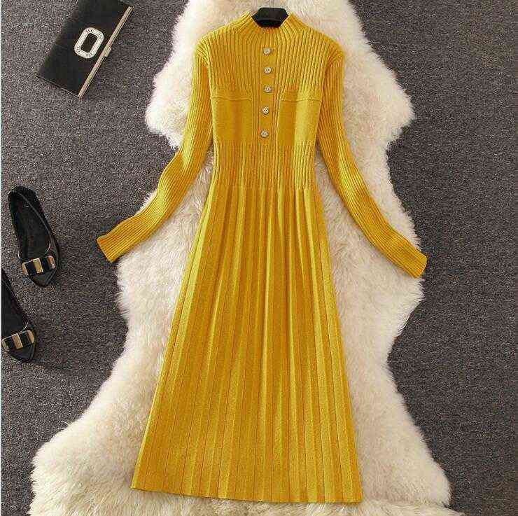 Vestido de camisola-amarelo