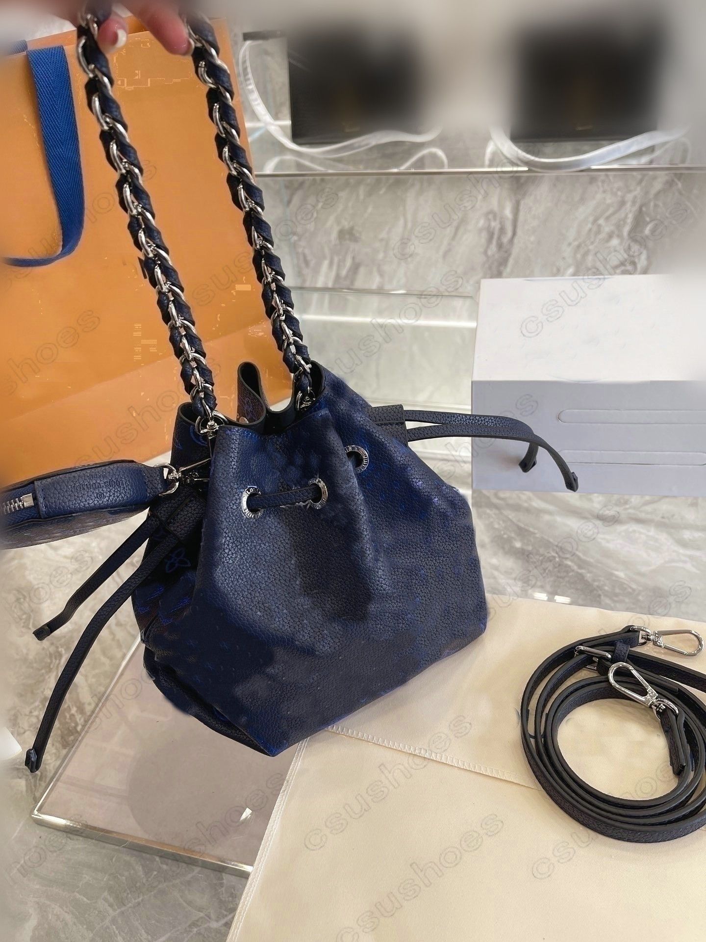 Replica Louis Vuitton Bella Bag In Mahina Leather M21096