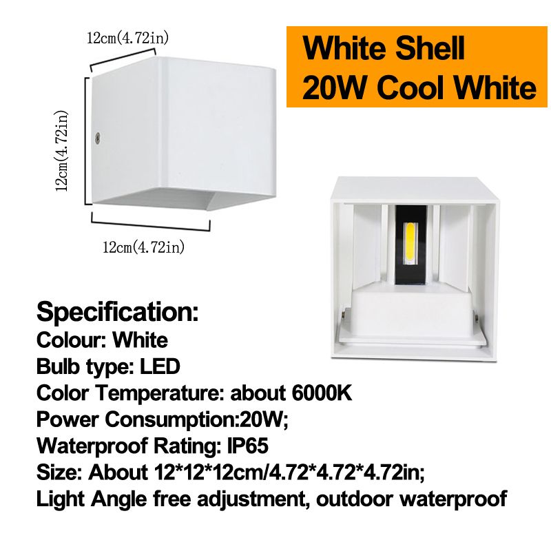 Shell bianco 6000K Cool Bianco 20W 4.7 pollici