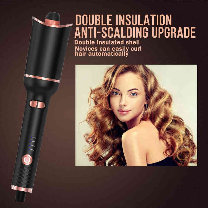 UKLISS Automatic Curling Iron Rotating Professional Curler Styling Tools for Curls Waves Ceramic Curly Magic Wand UKLISS Automatic Curling Iron Rotating Professional Curler Styling Tools for Curls Waves Ceramic Curly Magic Wand