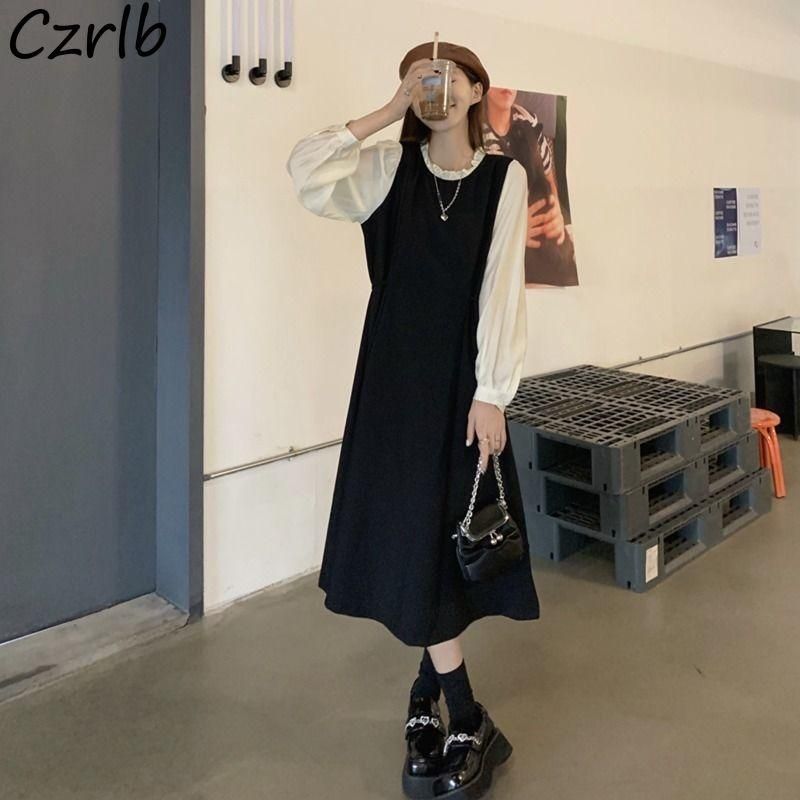 mid calf long sleeve dresses