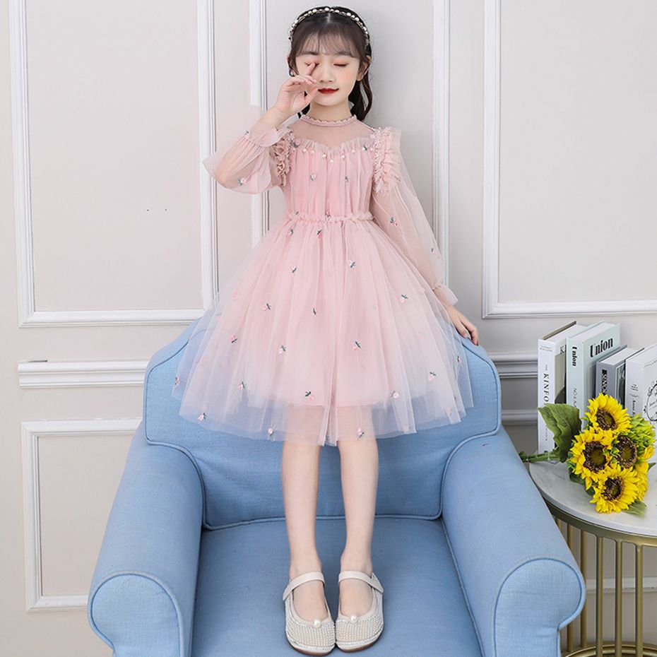 Vestidos para niñas Malla para chicas Vestido de fiesta para niños Lace Princess Vestido Niños Perlas Vestidos para niñas Malla para chicas Vestido de fiesta para niños Lace Princess Vestido Niños Perlas