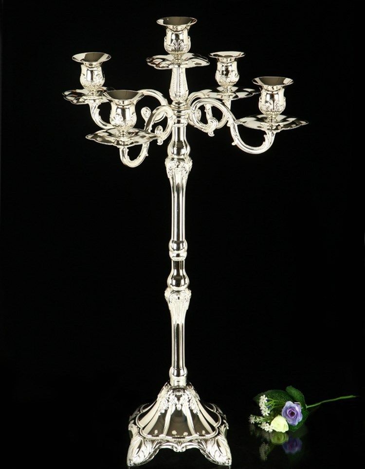 Silver 5-head Candlestick-63cm