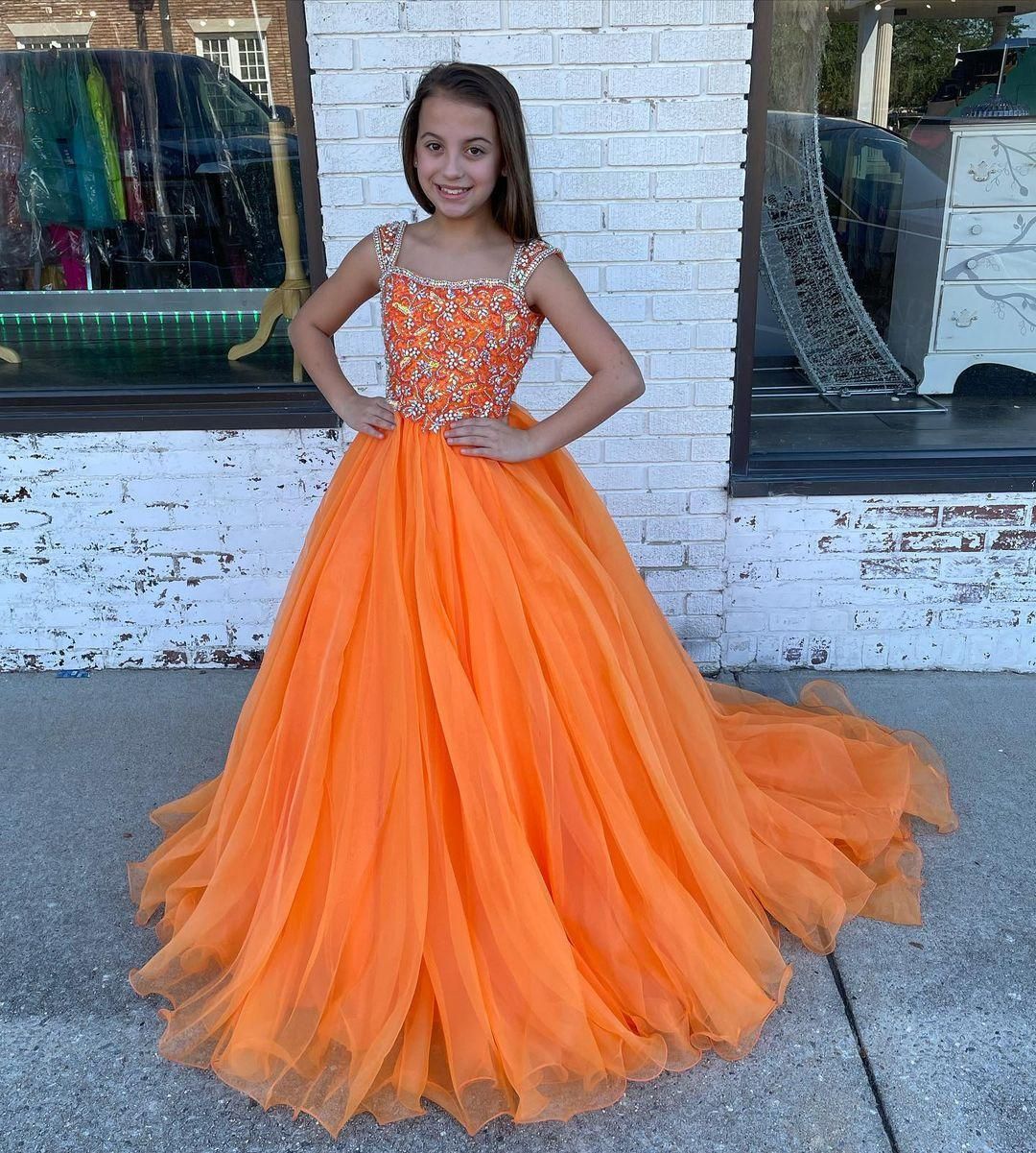 Compra Vestidos De Concurso De La Pequeña Niña De La Señorita 2022 Perfect  PERFECTADO Hecho A Mano Con Cuentas De Fiesta De Cumpleaños Vestidos De  Fiesta Con Cremallera V Vestido De Niñas