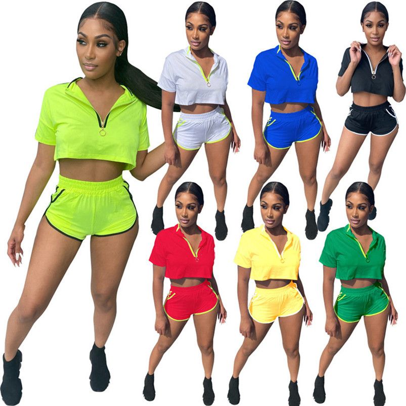 Compra Chándales Para Mujer Camiseta Camiseta Pantalones Cortos Trajes De  Dos Piezas Conjunto Verano Algodón Mezcla Mujeres Ropa Casual Manga Corta  Ropa Deportiva Traje De Deporte Vendiendo Klw6617 Barato | Entrega Rápida