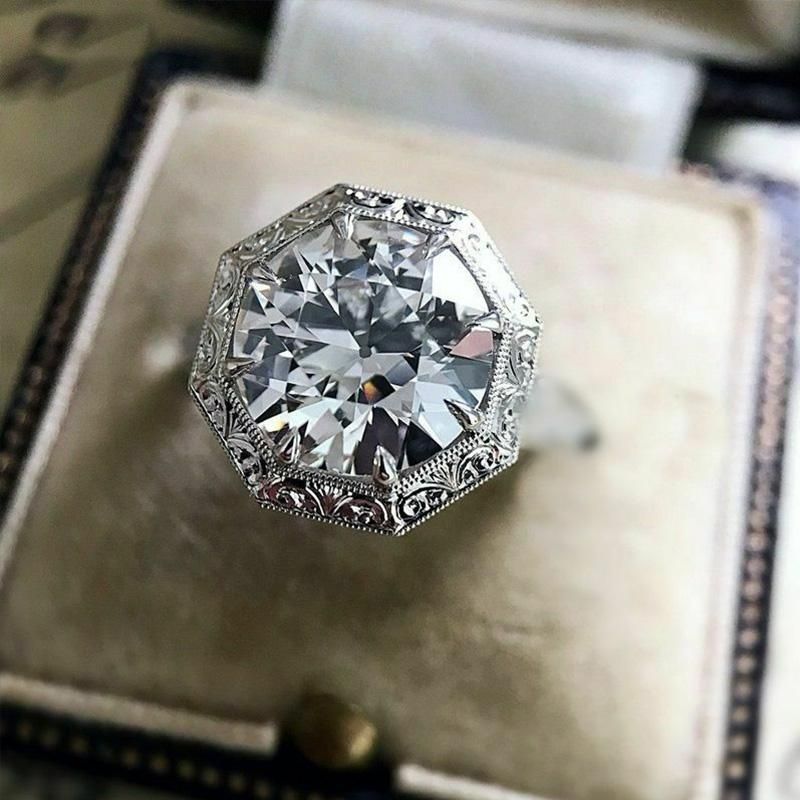 Huitan Nuevo Giro Estilo Étnico Anillo De Mujer Blanco Y De Huitan Nuevo Giro Estilo Étnico Anillo De Mujer Blanco Y De