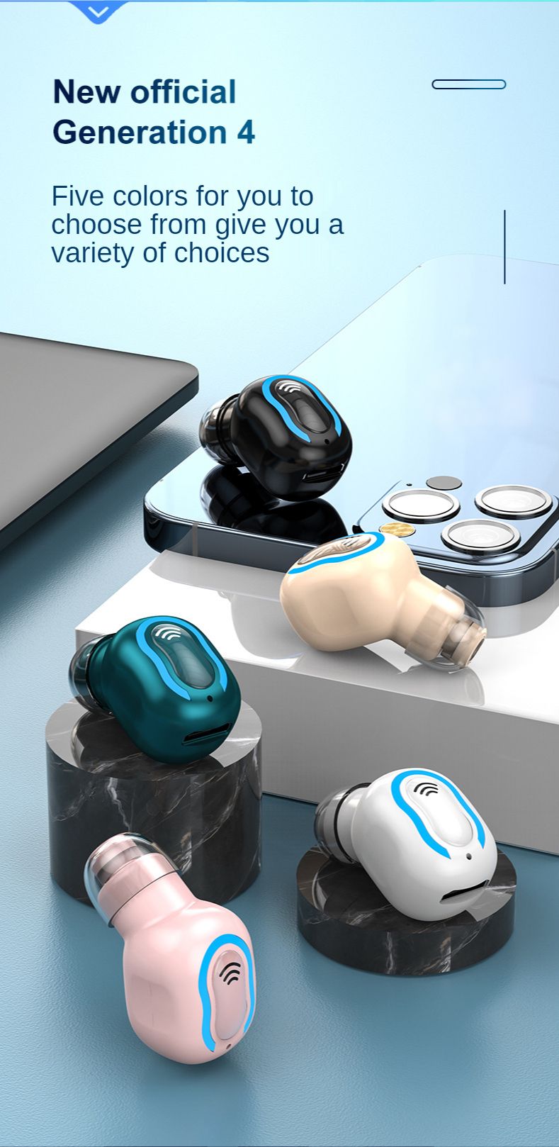 Fornitura Allingrosso Mini Auricolari Bluetooth Invisibili Ultra Piccoli  Cuffie Wireless Ultra Piccole Cuffie Batteria Lunga Durata Intelligente  Riduzione Del Rumore Stereo Single Ear Sport Auricolari Da Szycxh18, 3,56 €  | DHgate Italy