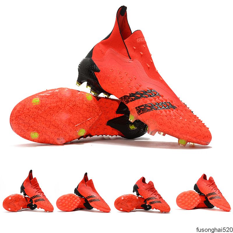 Zapatos de fútbol + FG Clases Paquete Meteorito Core Solar Red Paul Pogba