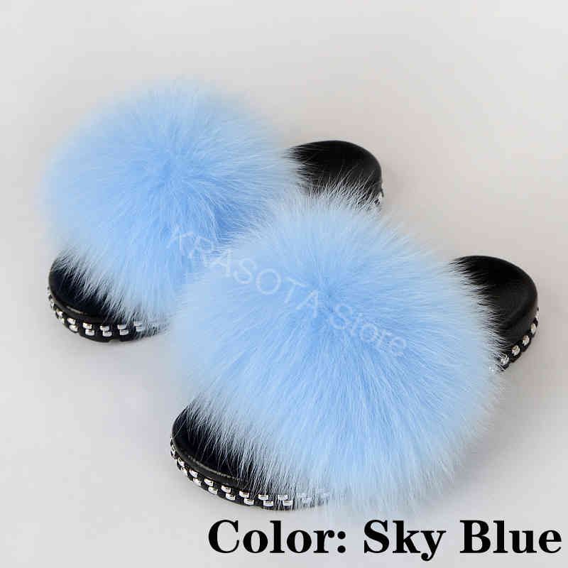 Sky Blue Slippers