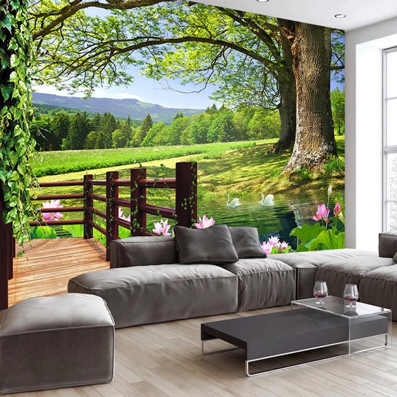 Wallpapers Custom Po Wallpaper 3D Window Balcony Nature Scenery Murals Living Room Bedroom Wall Sticker Waterproof Wallpapers Custom Po Wallpaper 3D Window Balcony Nature Scenery Murals Living Room Bedroom Wall Sticker Waterproof