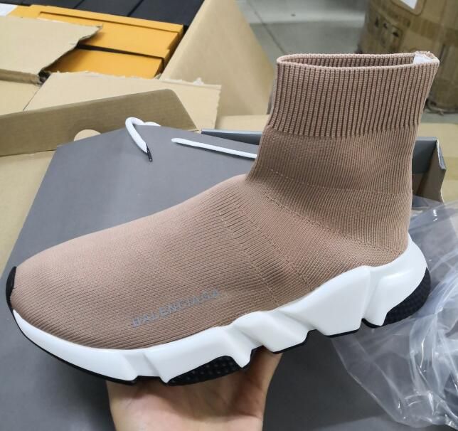 Koop GoedkopeCasual Schoenen In Bulk Van Chinese Dropshipping Leveranciers,  2021 Mode Balenciaga Speed \u200b\u200bTrainer Parijs Heren Casual Sok Schoenen  Triple Zwart Wit Groen Rood Koninklijke Mannen Sneakers Dames Trainers US 6  12