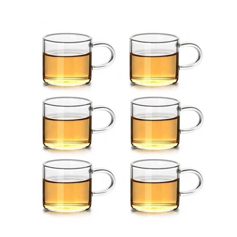 Caneca de vidro 6pcs.