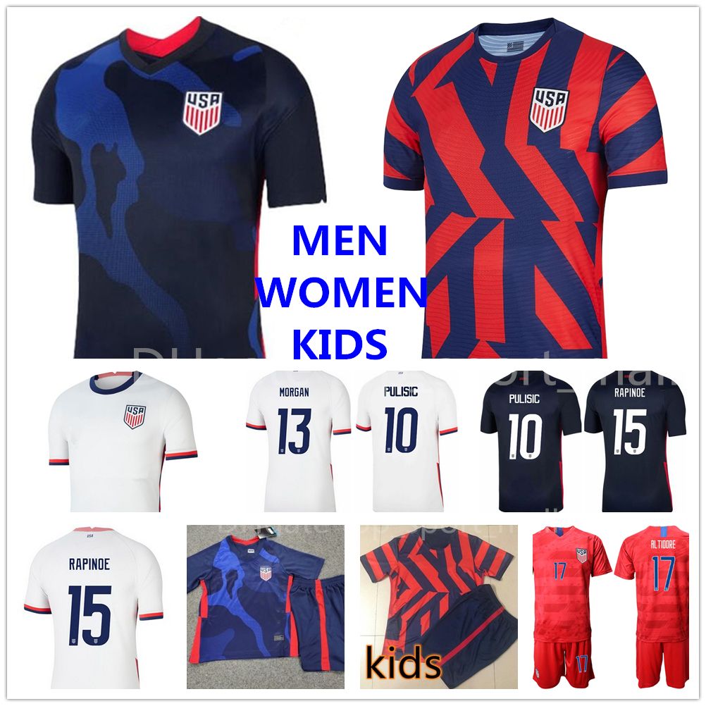 National Team Us Soccer Christian Pulisic Alex Morgan Jersey Lloyd Ertz Rapinoe Yedlin Zardes Arriola Dunn Dempsey Altidore Football Shirt Navy Red White American From China Soccer Jerseys Seller Top Sport Mall Dhgate Com