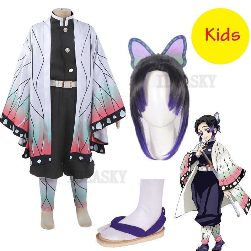Kimetsu no Yaiba Kochou Shi Disfraz de Cosplay de Demon Slayer para adultos y niños Kimetsu no Yaiba Kochou Shi Disfraz de Cosplay de Demon Slayer para adultos y niños
