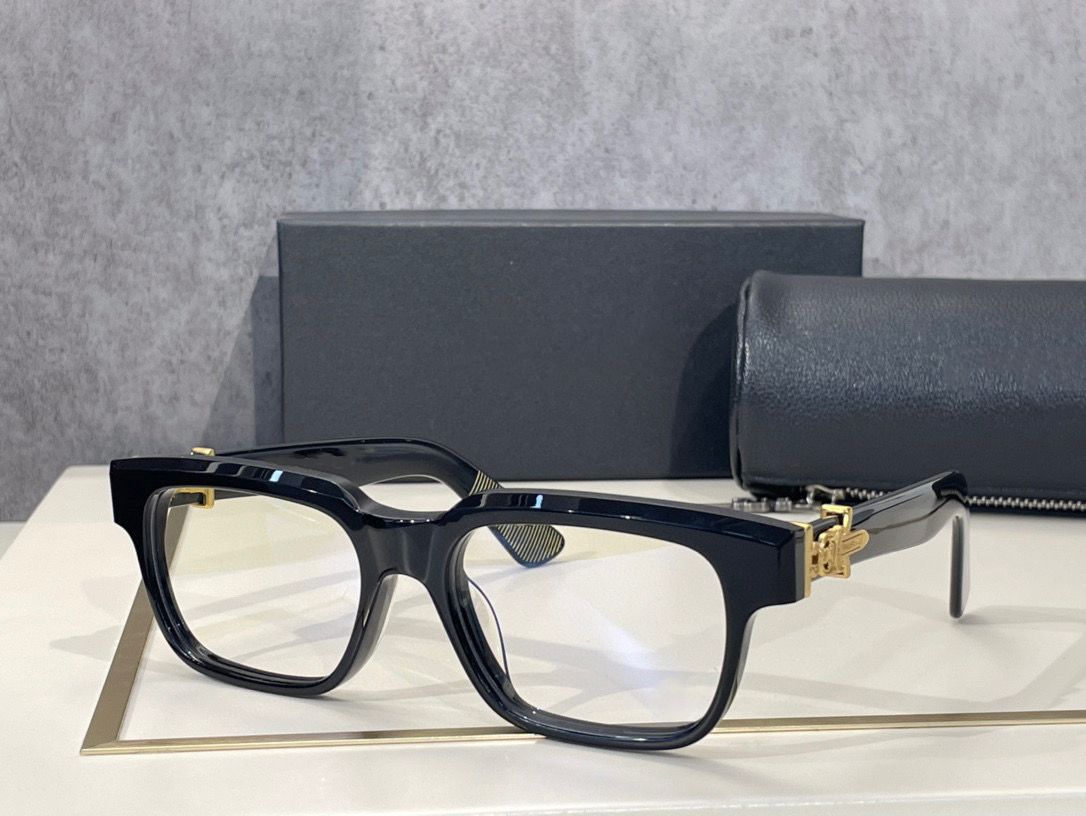 black gold frame clear lens