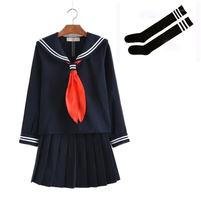 Conjuntos de ropa S-3XL Mujeres Chicas Escuela Uniforme Cosplay Traje Japonés Estudiante Marinero Uniformes Anime Conjuntos de ropa S-3XL Mujeres Chicas Escuela Uniforme Cosplay Traje Japonés Estudiante Marinero Uniformes Anime
