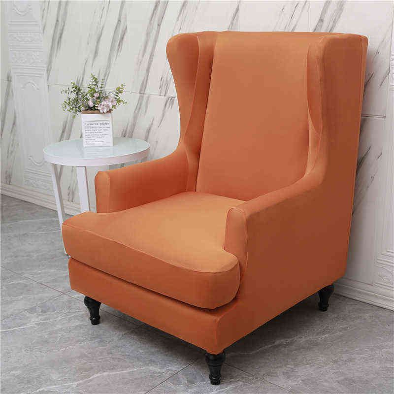 Couverture de chaise orange-1set