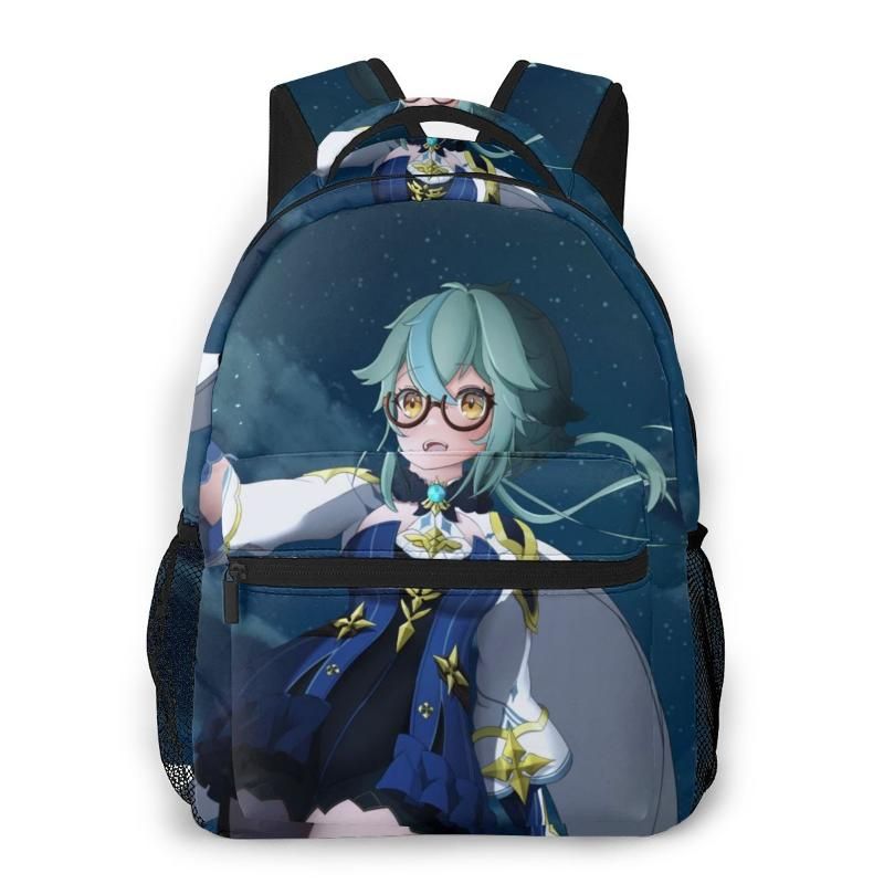 Backpack Sucrose Art Genshin Impact For Girls Boys Travel