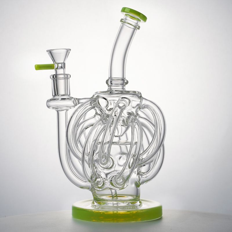 Bong Green With Bowl